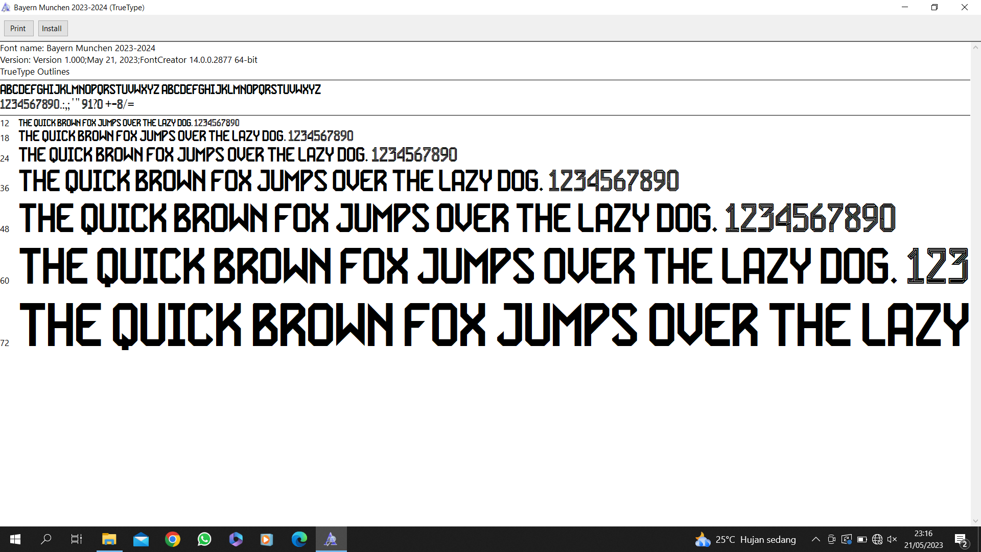 Bayern Munchen 20232024 Font